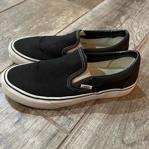 Women’s size 9 slip on black vans